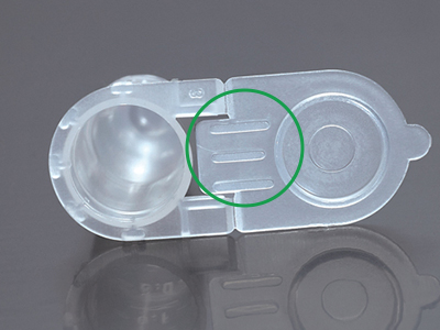 獨特管蓋設計，易于翻蓋，降低污染風險