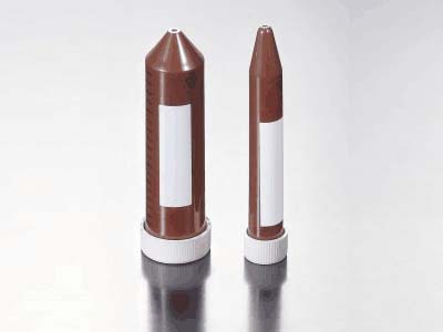 棕色管身，可阻擋100%的紫外線，利于光敏樣品的操作處理